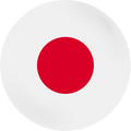 Japan flag circle