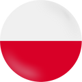 Poland flag circle