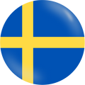 Sweden flag circle